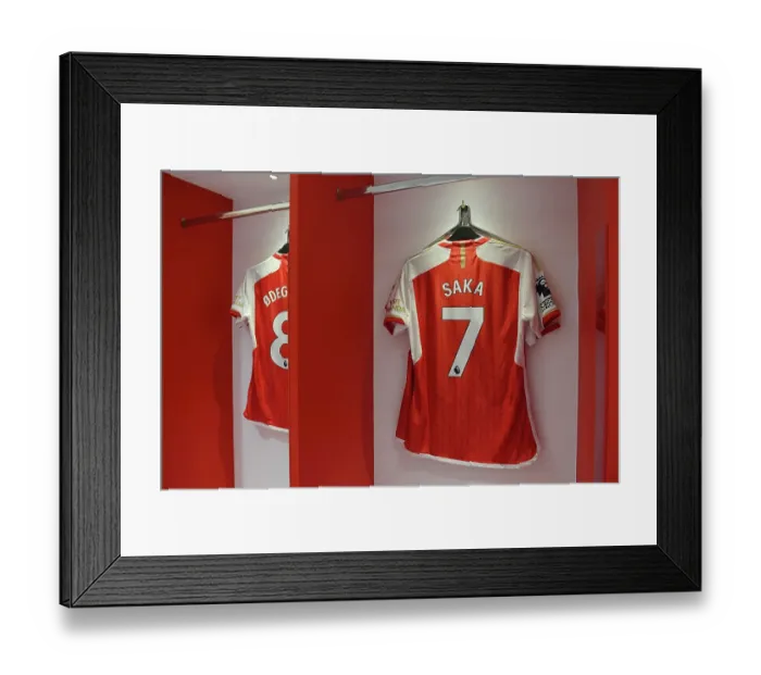 Framed Print : Arsenal FC: Dressing Room Focus - Odegaard and Saka's Pre-Match Preparation (Arsenal v Fulham, 2023-24) Framed Print : Arsenal FC: Dressing Room Focus - Odegaard and Saka's Pre-Match Preparation (Arsenal v Fulham, 2023-24)
