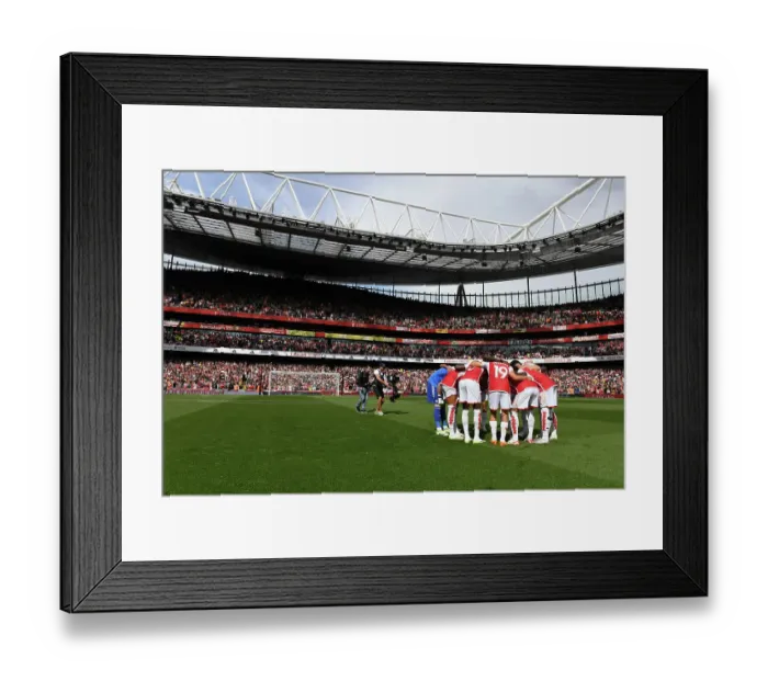 Framed Print : Arsenal's Pre-Match Huddle: Arsenal FC vs. Fulham FC, Premier League 2023-24 Framed Print : Arsenal's Pre-Match Huddle: Arsenal FC vs. Fulham FC, Premier League 2023-24