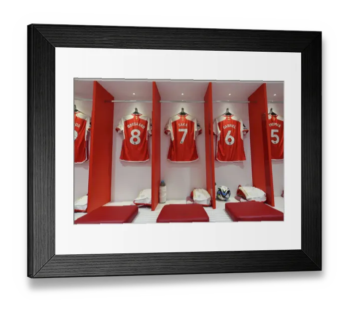 Framed Print : Arsenal FC: Behind the Scenes - Pre-Match Preparation vs Fulham, 2023-24 Framed Print : Arsenal FC: Behind the Scenes - Pre-Match Preparation vs Fulham, 2023-24