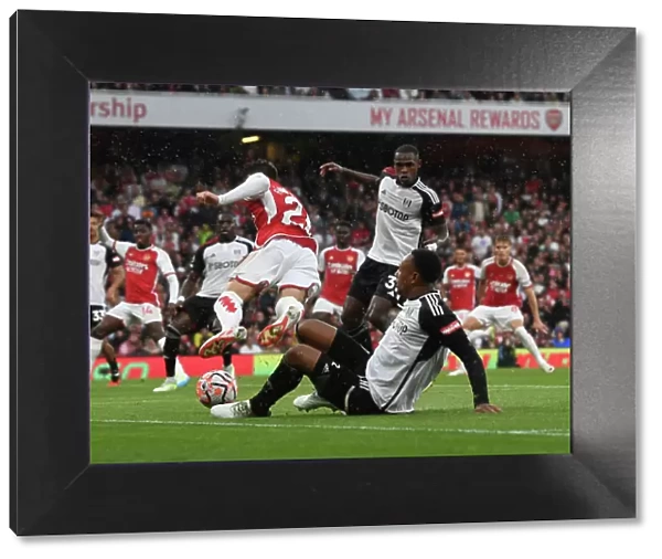 Arsenal's Penalty Victory: Arsenal FC vs Fulham FC, Premier League 2023-24 - Fabio Vieira Wins from the Spot