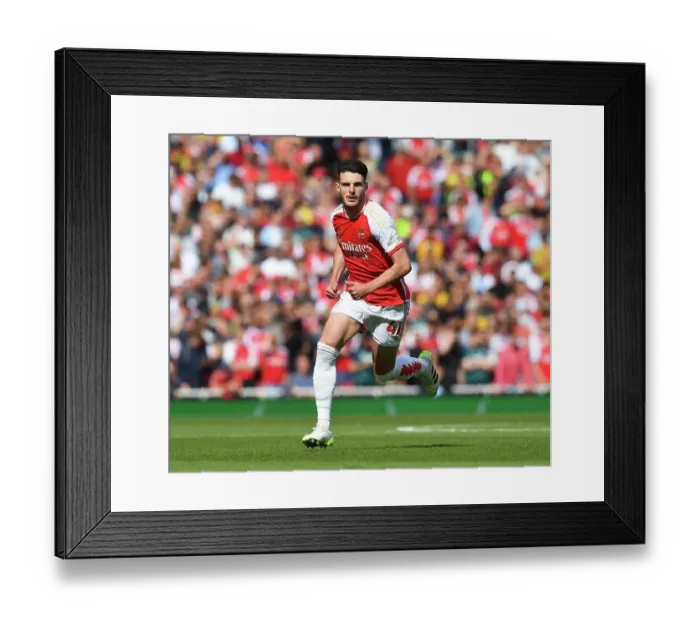 Framed Print : Arsenal vs. Fulham: Declan Rice's Intense Stare at Emirates Stadium (Premier League 2023-24) Framed Print : Arsenal vs. Fulham: Declan Rice's Intense Stare at Emirates Stadium (Premier League 2023-24)
