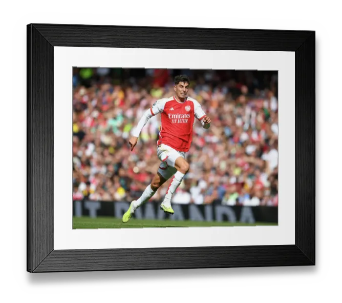 Framed Print : Arsenal's Kai Havertz Shines in Premier League Clash Against Fulham