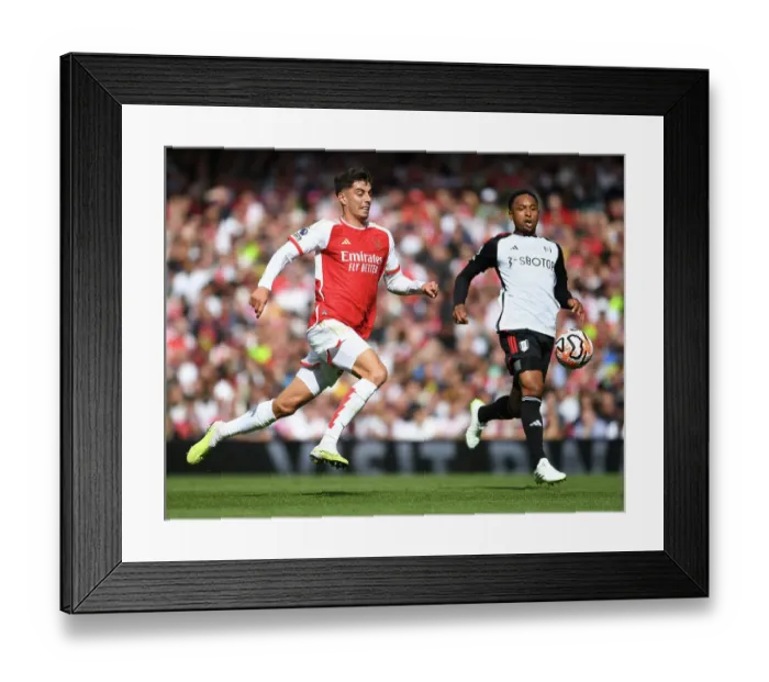 Framed Print : Havertz Shines: Arsenal Secures Premier League Win Against Fulham (2023-24)
