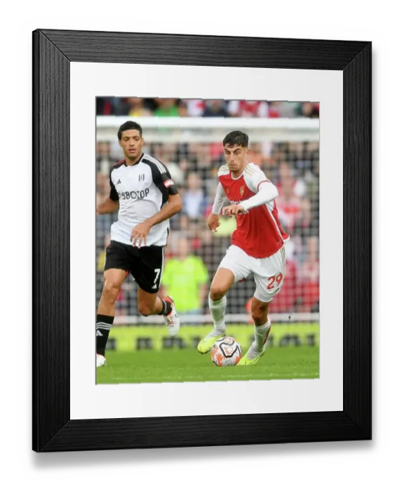 Framed Print : Havertz Stunner: Arsenal Kickstart Season with 1-0 Win over Fulham (2023-24)
