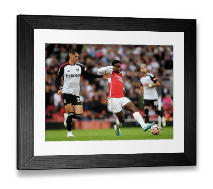Framed Print : Arsenal's Nketiah in Action: Arsenal FC vs Fulham FC, Premier League 2023-24 Framed Print : Arsenal's Nketiah in Action: Arsenal FC vs Fulham FC, Premier League 2023-24