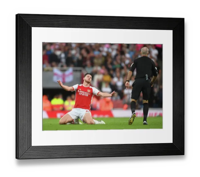 Framed Print : Declan Rice's Emotional Reaction: Arsenal vs. Fulham (2023-24) Framed Print : Declan Rice's Emotional Reaction: Arsenal vs. Fulham (2023-24)