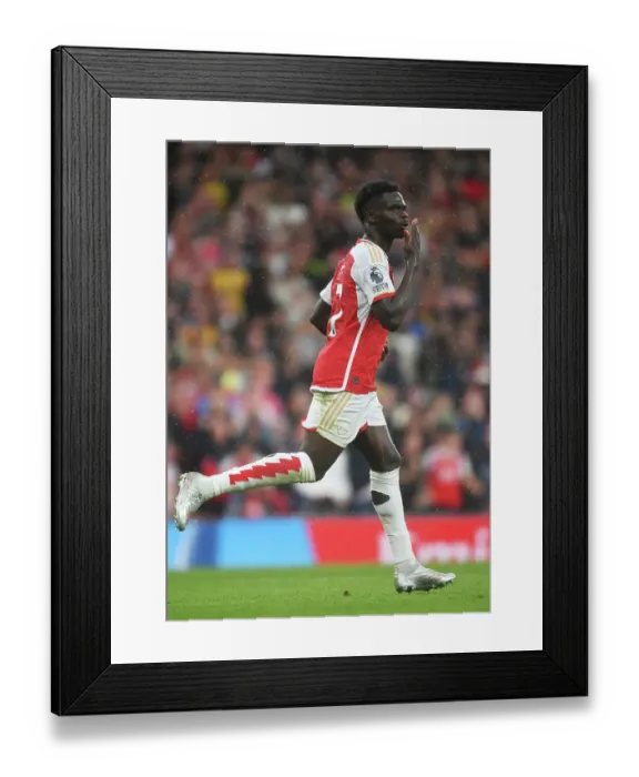 Framed Print : Arsenal's Saka Scores Penalty Kick in Arsenal v Fulham Premier League Clash (2023-24) Framed Print : Arsenal's Saka Scores Penalty Kick in Arsenal v Fulham Premier League Clash (2023-24)