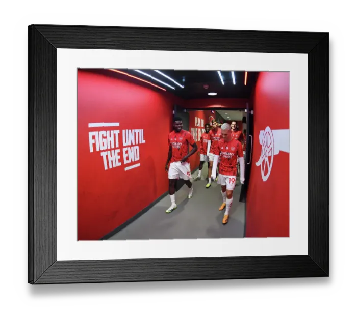 Framed Print : Arsenal FC: Thomas Partey and Leandro Trossard Pre-Match Moment at Emirates Stadium (Arsenal v Fulham, 2023-24) Framed Print : Arsenal FC: Thomas Partey and Leandro Trossard Pre-Match Moment at Emirates Stadium (Arsenal v Fulham, 2023-24)