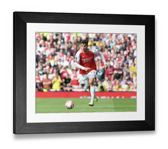 Framed Print : Arsenal's Kai Havertz Shines in Arsenal FC vs Fulham FC Premier League Clash (2023-24)