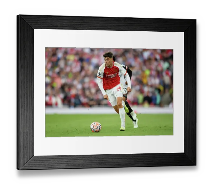 Framed Print : Havertz Scores the Winner: Arsenal Begin 2023-24 Premier League Campaign with 1-0 Victory Over Fulham
