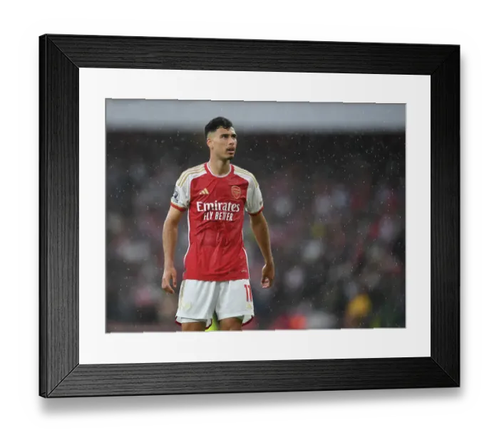 Framed Print : Martinelli's Debut: Arsenal Wins 2023-24 Premier League Opener vs. Fulham