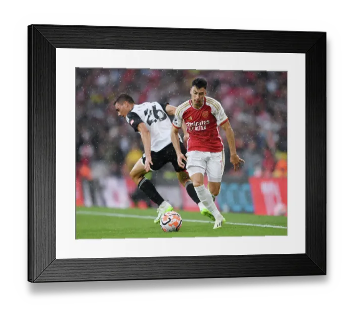 Framed Print : Martinelli's Thriller: Arsenal's Winning Goal vs. Fulham in the 2023-24 Premier League Framed Print : Martinelli's Thriller: Arsenal's Winning Goal vs. Fulham in the 2023-24 Premier League