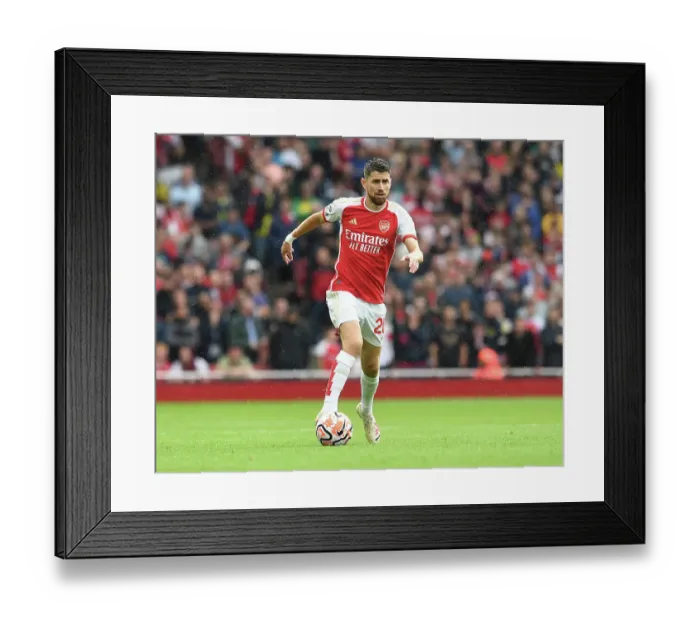 Framed Print : Arsenal's Jorginho Shines in Premier League Clash Against Fulham (2023-24)