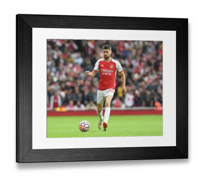 Framed Print : Jorginho Shines: Arsenal Kicks Off Premier League Season with Victory over Fulham