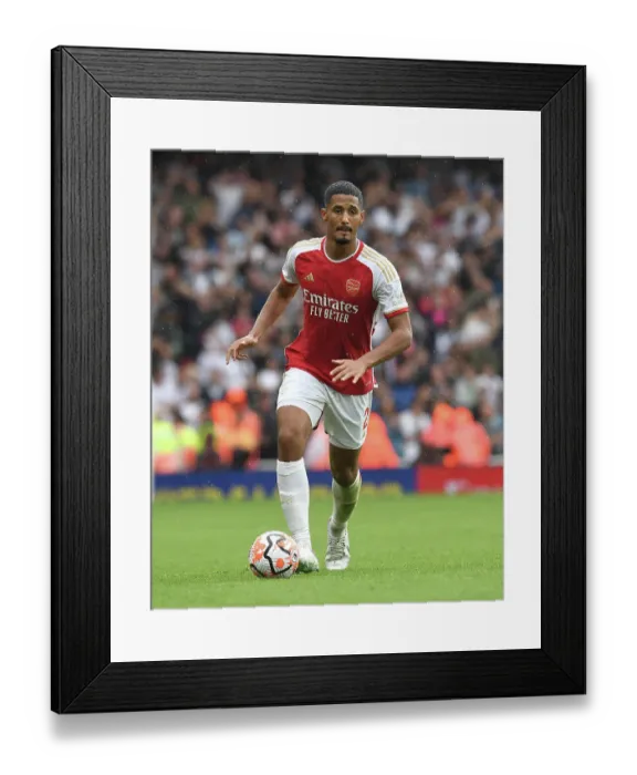 Framed Print : William Saliba Shines: Arsenal's Victory over Fulham in the 2023-24 Premier League