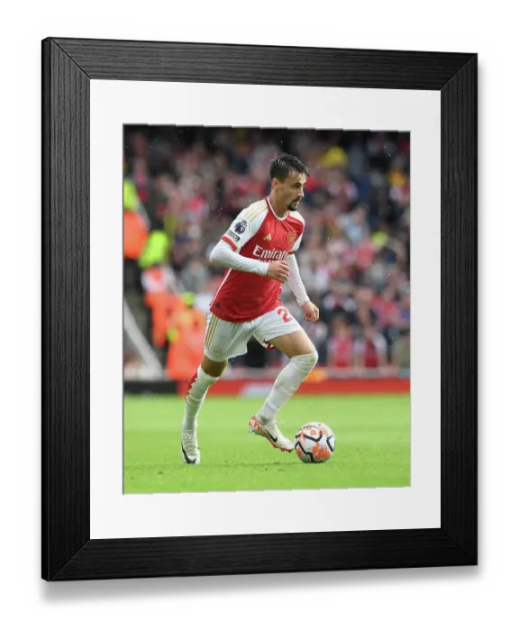 Framed Print : Fabio Vieira Shines: Arsenal Kicks Off 2023-24 Premier League Season with Win Against Fulham