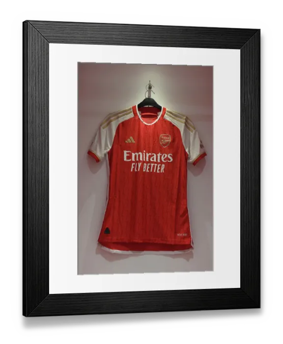 Framed Print : Arsenal vs Manchester United: Premier League Showdown - A Closer Look at Arsenal's 2023-24 Home Jersey Framed Print : Arsenal vs Manchester United: Premier League Showdown - A Closer Look at Arsenal's 2023-24 Home Jersey