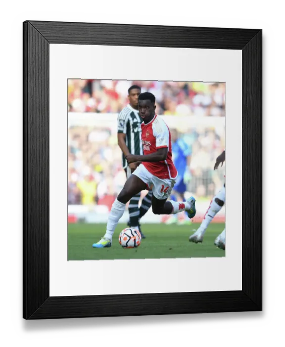 Framed Print : Arsenal vs Manchester United: Eddie Nketiah in Action, 2023-24 Premier League