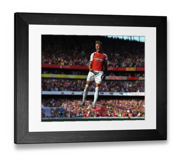 Framed Print : Odegaard Scores First Arsenal Goal: Arsenal 1-Manchester United, Premier League 2023-24 Framed Print : Odegaard Scores First Arsenal Goal: Arsenal 1-Manchester United, Premier League 2023-24