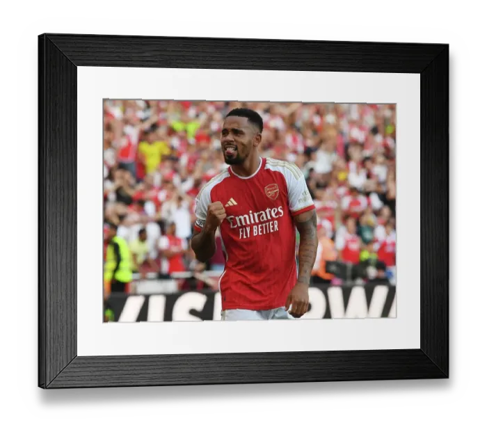 Framed Print : Gabriel Jesus's Hat-Trick: Arsenal's Thrilling Victory Over Manchester United (2023-24) Framed Print : Gabriel Jesus's Hat-Trick: Arsenal's Thrilling Victory Over Manchester United (2023-24)