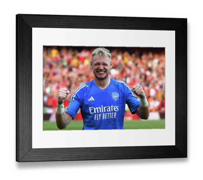 Framed Print : Arsenal's Premier League Triumph: Aaron Ramsdale's Victory Celebration vs. Manchester United (2023-24) Framed Print : Arsenal's Premier League Triumph: Aaron Ramsdale's Victory Celebration vs. Manchester United (2023-24)