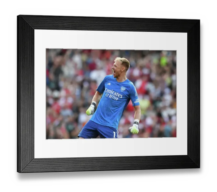 Framed Print : Arsenal's Triumph: Gabriel Jesus Scores Third Goal Against Manchester United (2023-24)