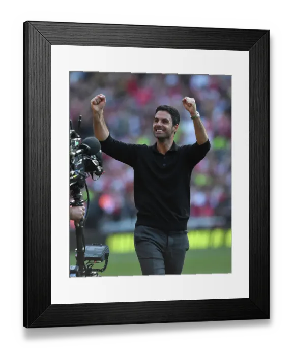 Framed Print : Mikel Arteta Reacts After Arsenal's Clash Against Manchester United (2023-24) Framed Print : Mikel Arteta Reacts After Arsenal's Clash Against Manchester United (2023-24)