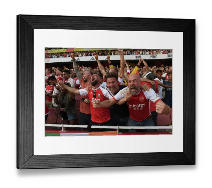 Framed Print : Arsenal Celebrate Second Goal vs Manchester United in 2023-24 Premier League Framed Print : Arsenal Celebrate Second Goal vs Manchester United in 2023-24 Premier League