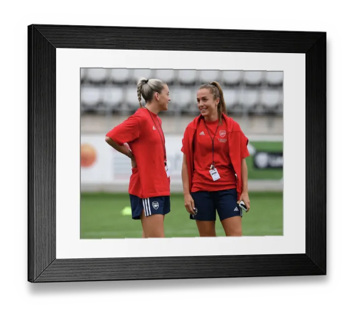 Framed Print : Arsenal Women Face Off Against Linkopings FC in UEFA Champions League Clash