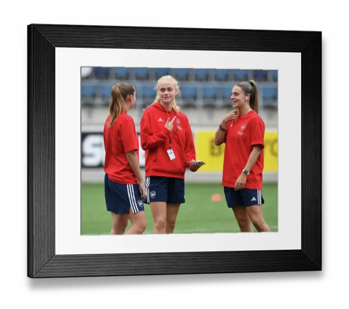 Framed Print : Arsenal Women Gear Up for UEFA Champions League Battle against Linkopings FC in Sweden