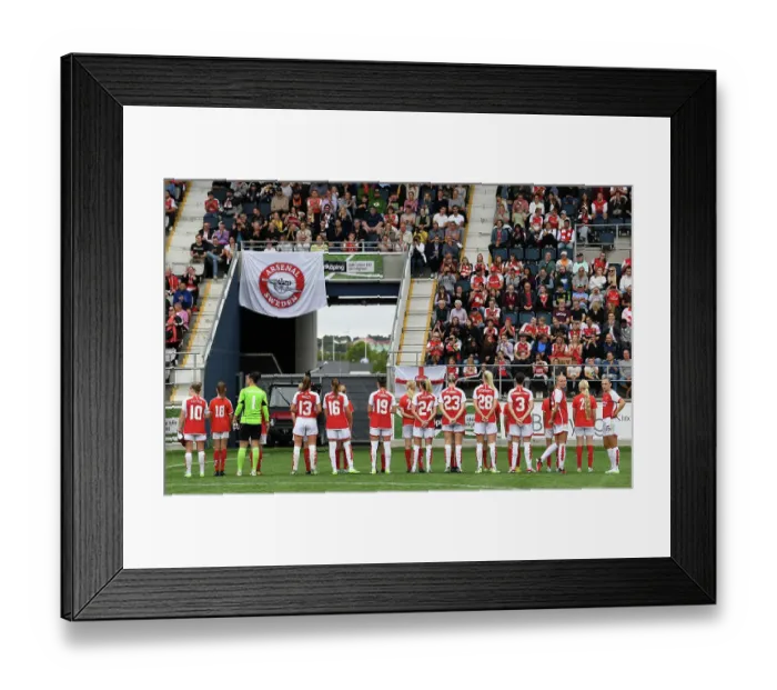 Framed Print : Arsenal Women Kick Off UEFA Champions League Campaign Against Linkopings FC in Sweden, 2023