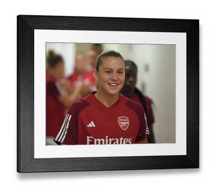 Framed Print : Arsenal Women Battle Paris FC in UEFA Champions League Showdown in Sweden