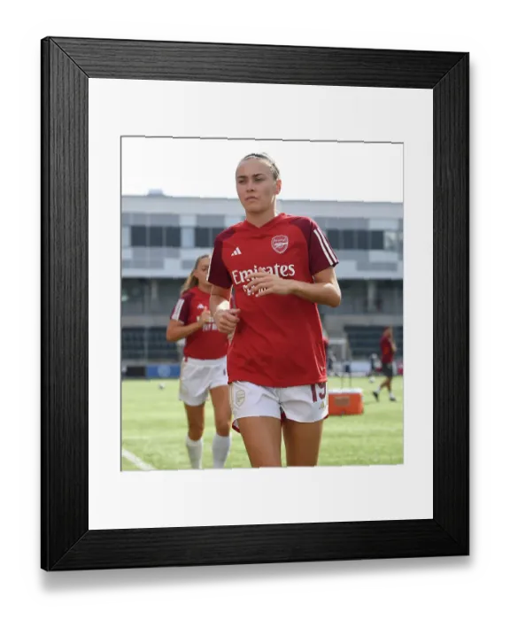 Framed Print : Arsenal Women Face Paris FC in UEFA Champions League Showdown in Sweden