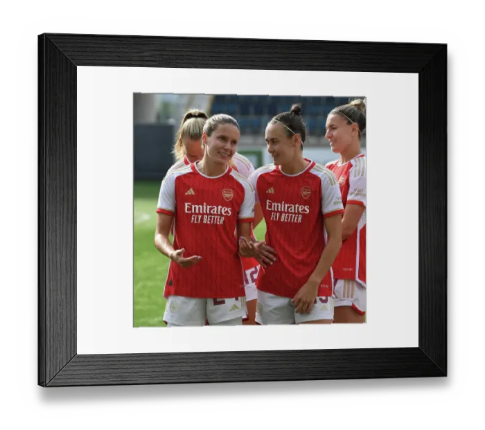 Framed Print : Arsenal Women Face Paris FC in UEFA Champions League Showdown