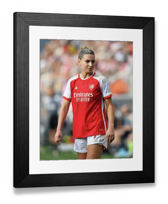 Framed Print : Arsenal Women vs Paris FC: UEFA Champions League Clash in Sweden (2023-24)