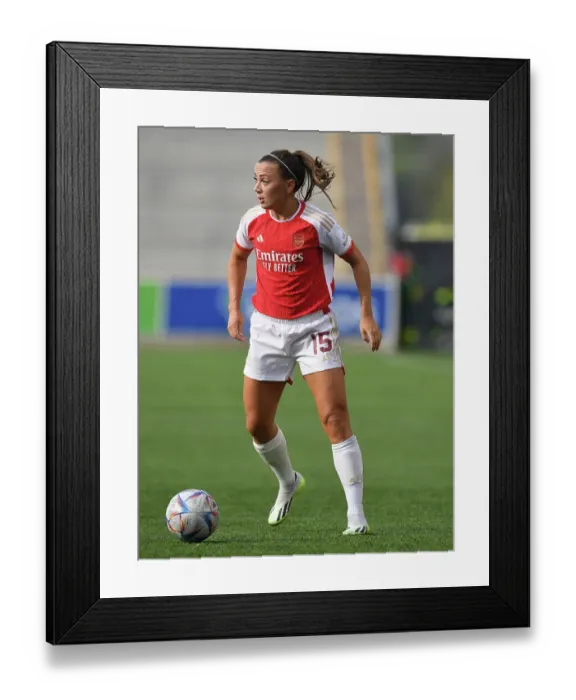 Framed Print : McCabe's Star Performance: Arsenal Women Triumph Over Paris FC in UEFA Champions League Clash Framed Print : McCabe's Star Performance: Arsenal Women Triumph Over Paris FC in UEFA Champions League Clash