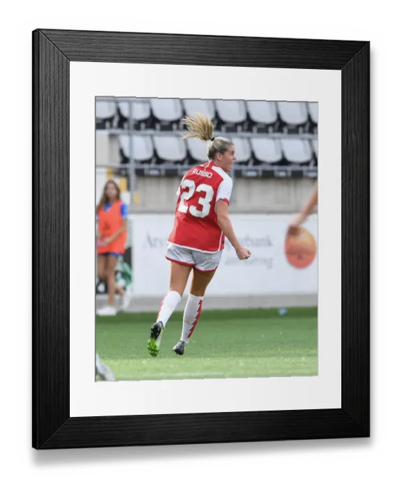 Framed Print : Alessia Russo's Hat-Trick: Arsenal Women's UEFA Champions League Victory over Paris FC (September 2023)