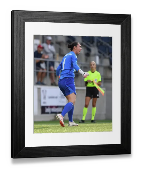 Framed Print : Manuela Zinsberger's Heroic Penalty Save: Arsenal Women Defy Paris FC in UEFA Champions League Framed Print : Manuela Zinsberger's Heroic Penalty Save: Arsenal Women Defy Paris FC in UEFA Champions League