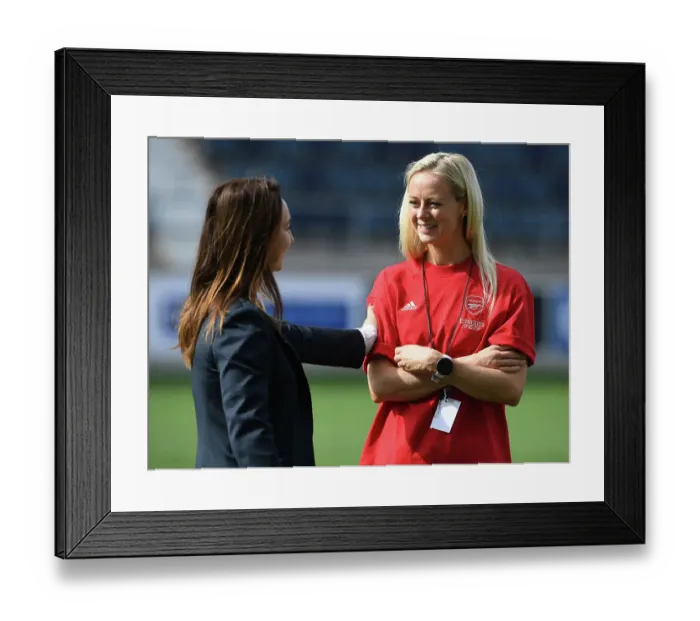 Framed Print : Arsenal Women vs Paris FC: UEFA Champions League Clash in Sweden (2023-24)