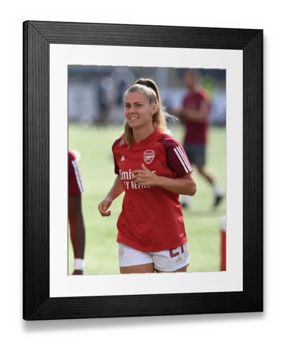 Framed Print : Arsenal Women Prepare for Paris FC Clash in UEFA Champions League Group 3