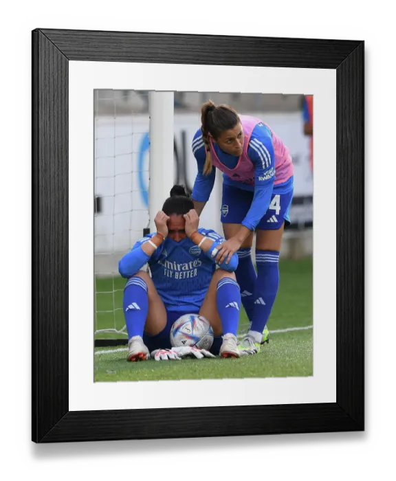 Framed Print : Heartbreaking Penalty Shootout: Arsenal Women's UEFA Champions League Defeat to Paris FC