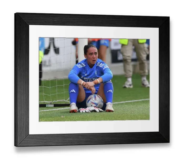 Framed Print : Arsenal Women's Heartbreaking Penalty Shootout Defeat Against Paris FC in UEFA Champions League
