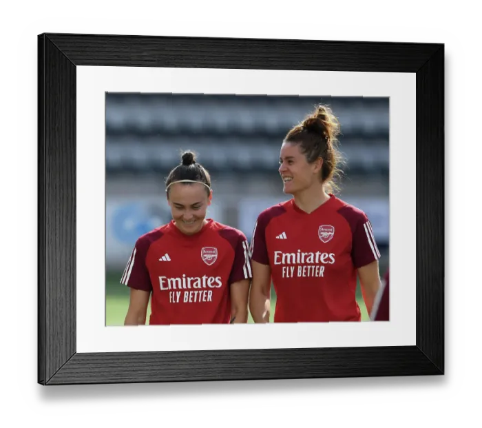 Framed Print : Arsenal Women Prepare for Paris FC Showdown in UEFA Champions League
