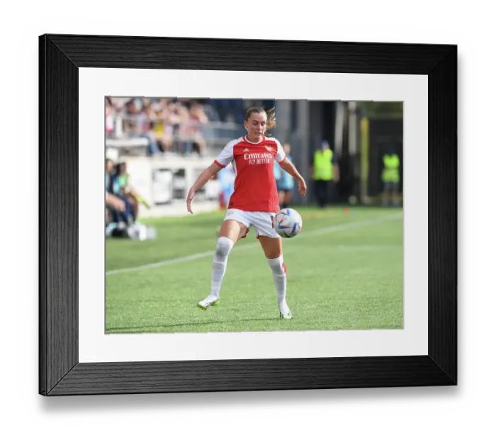 Framed Print : Arsenal Women Face Paris FC in UEFA Champions League Clash in Sweden