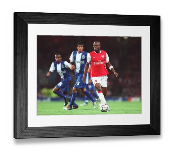 Framed Print : William Gallas (Arsenal) Lucho Gonzalez (Porto)