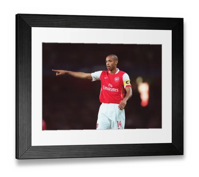 Framed Print : Thierry Henry's Brilliant Double: Arsenal's UEFA Champions League Victory over FC Porto (2006)