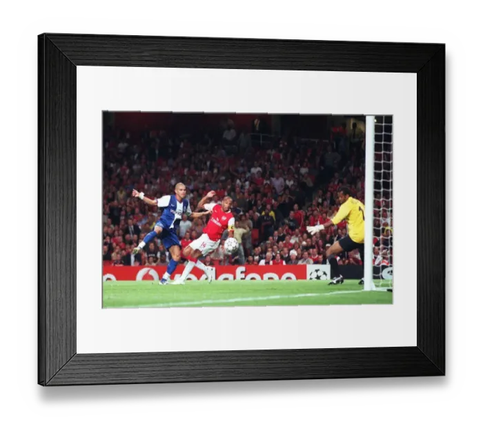 Framed Print : Thierry Henry's Historic First Goal: Arsenal's 2-0 UEFA Champions League Victory over Porto (2006) Framed Print : Thierry Henry's Historic First Goal: Arsenal's 2-0 UEFA Champions League Victory over Porto (2006)