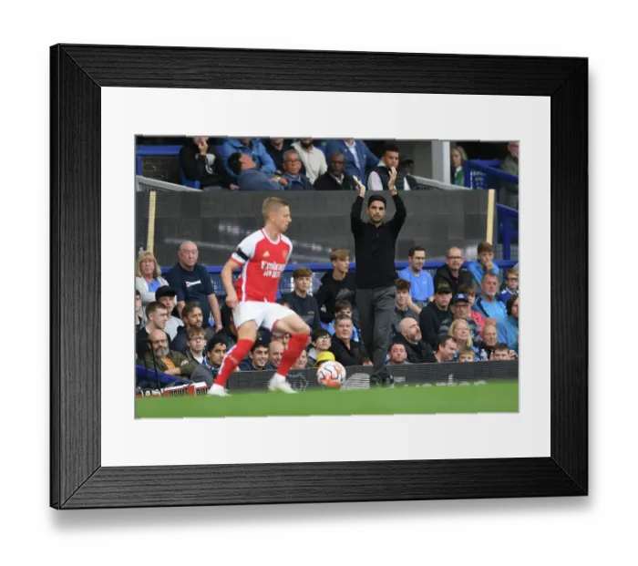 Framed Print : Arsenal Manager Mikel Arteta Applauds Team at Everton vs Arsenal, Premier League 2023-24 Framed Print : Arsenal Manager Mikel Arteta Applauds Team at Everton vs Arsenal, Premier League 2023-24