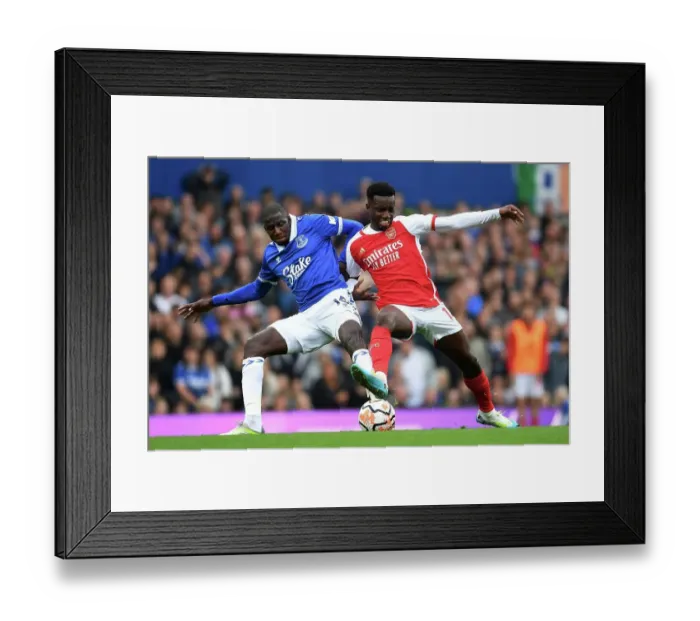Framed Print : Battle for Possession: Doucoure vs. Nketiah - Intense Rivalry in the 2023-24 Premier League Clash Framed Print : Battle for Possession: Doucoure vs. Nketiah - Intense Rivalry in the 2023-24 Premier League Clash