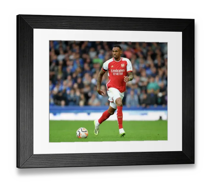 Framed Print : Gabriel Charges Forward: Arsenal's Thrilling Advance at Everton's Goodison Park, Premier League 2023-24 Framed Print : Gabriel Charges Forward: Arsenal's Thrilling Advance at Everton's Goodison Park, Premier League 2023-24
